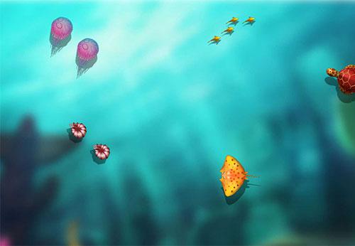 CSS3仿捕鱼达人游戏海底世界动画场景特效源码