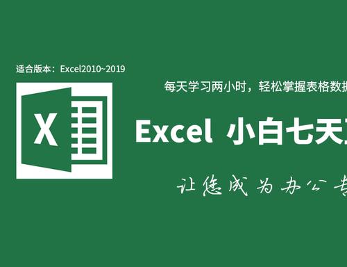 Excel小白七天直通车视频教程
